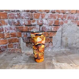 Handmade Autumn Fire 32 oz Slim Tumbler